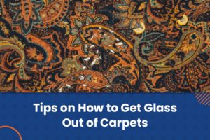 how to get glass out of carpets