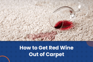 how to get red wine out of carpet