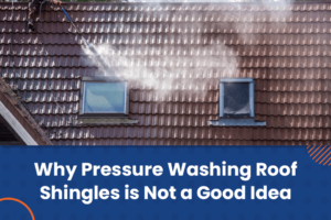 pressure washing roof shingles