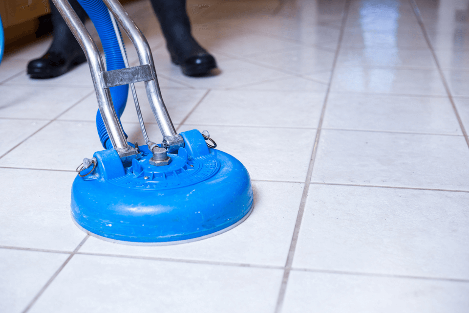 remove grout stains