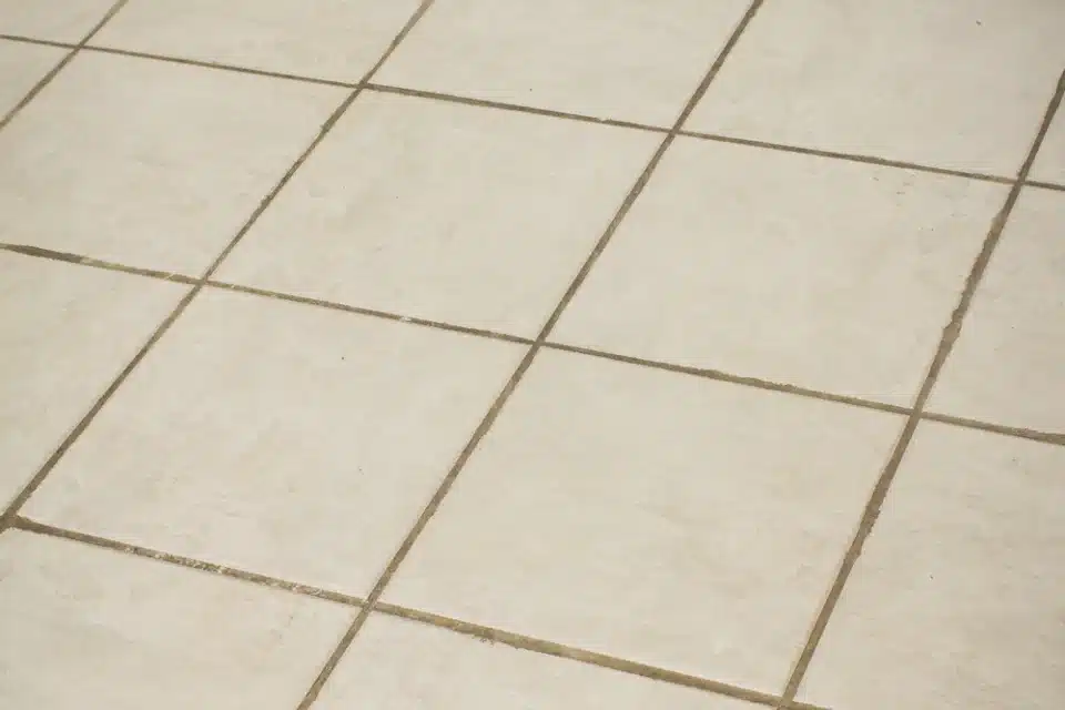 grout yellowing in tiles